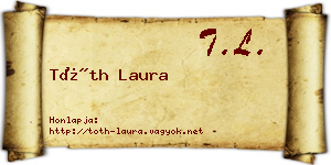 Tóth Laura névjegykártya