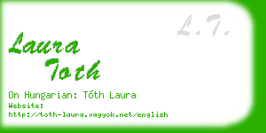 laura toth business card